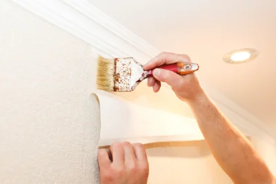 Pose de papier peint à Ransart — revêtements muraux et toiles de verre